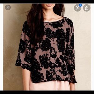 Anthropologie Paper Crown Raindrop Top